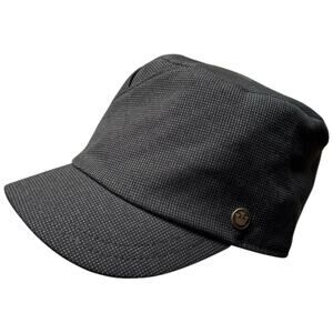 Goorin Bros Black Cadet Military Cap Unisex Lined Brim Hat Medium